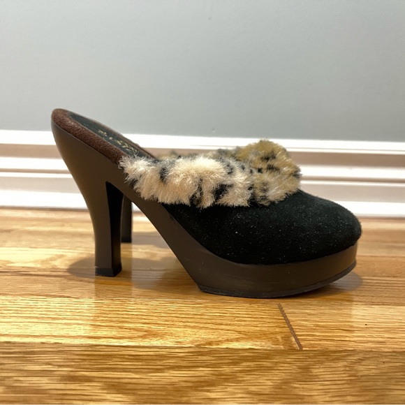 Sbicca fur trim mules - Picture 3 of 3
